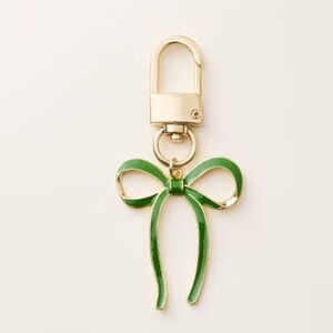 NWT Kate Spade x Target Green Bow Bag Charm Keychain